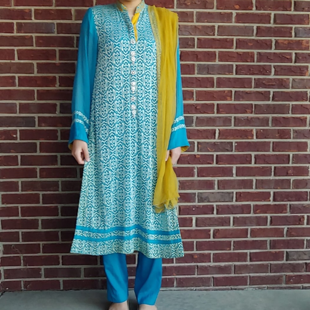 ⭐🌙CROSS STICH 3 piece Pakistani outfit